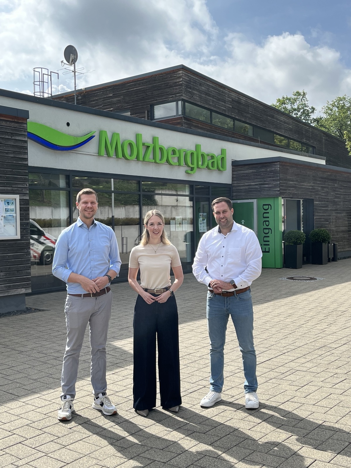 v.l.n.r. Markus K�hler, Ellen Demuth MdB, Johannes Behner MdL