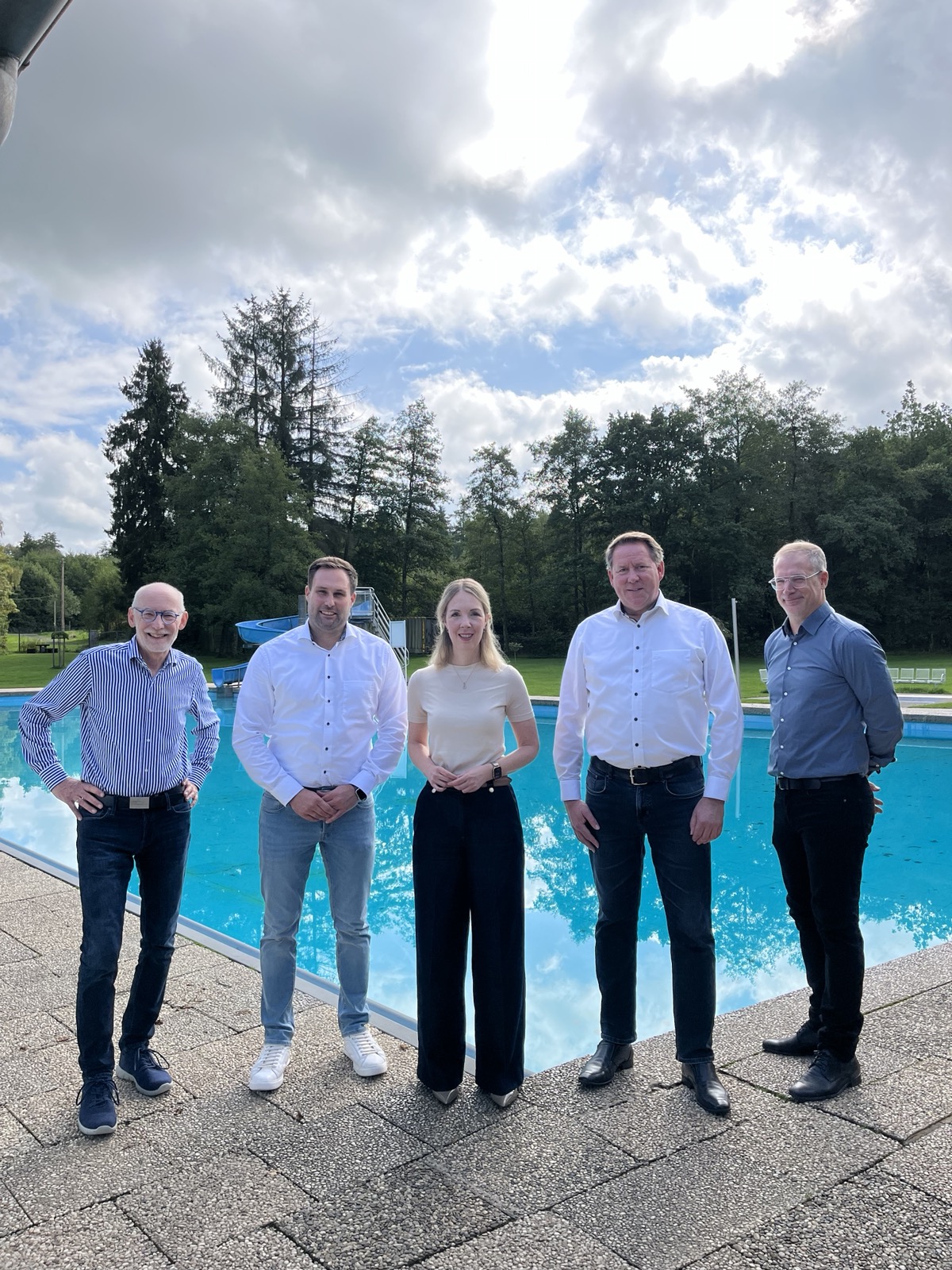 v.l.n.r. Hermann Roth, Johannes Behner MdL, Ellen Demuth MdB, Joachim Brenner, Marc Schwan
