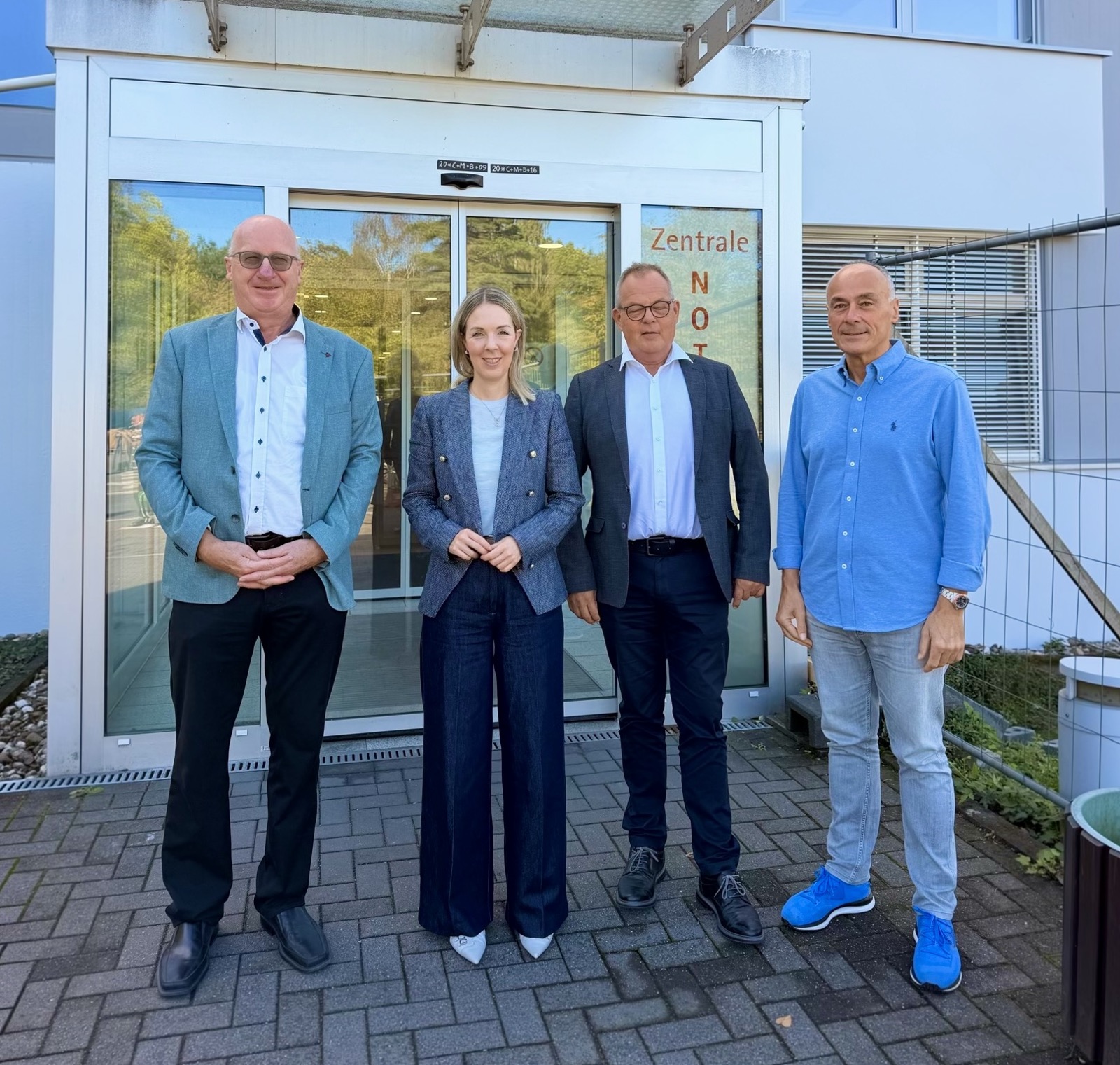 v.l.n.r. Dr. Hartmut M�nzel, Ellen Demuth MdB, Thomas Werner, Detlef Nonnen