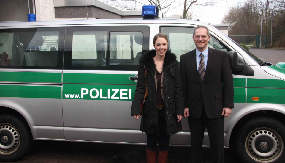 Ellen Demuth und Jrgen Schmied informierten sich ber die Situation der Polizei-Autobahnstation Fernthal